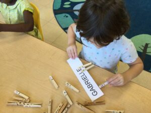 Preschool letter learning